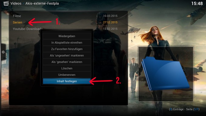 kodi_inhalt_festlegen_serien_einstellungen_raspberry